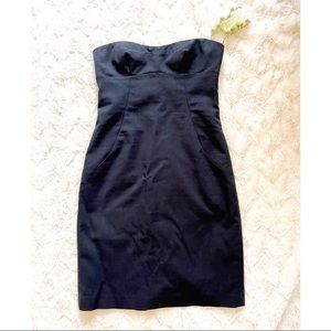 Express Little Black Strapless Dress Size 4